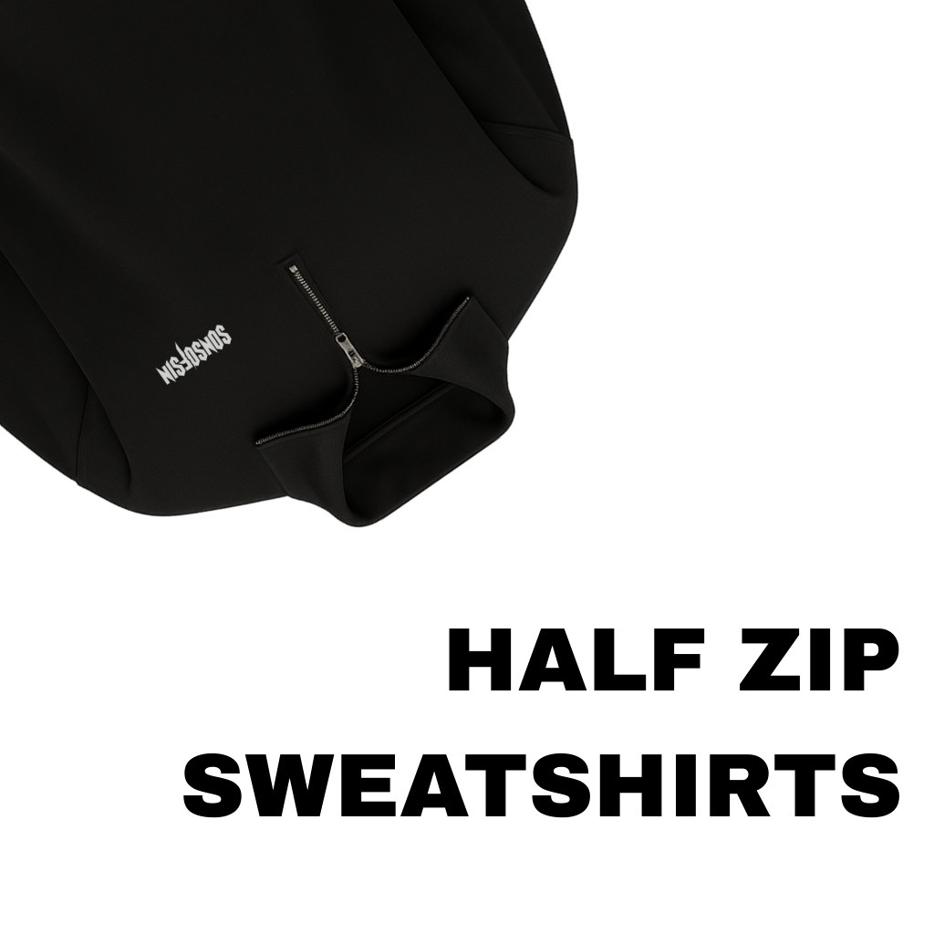 Half Zip Sweatshirts