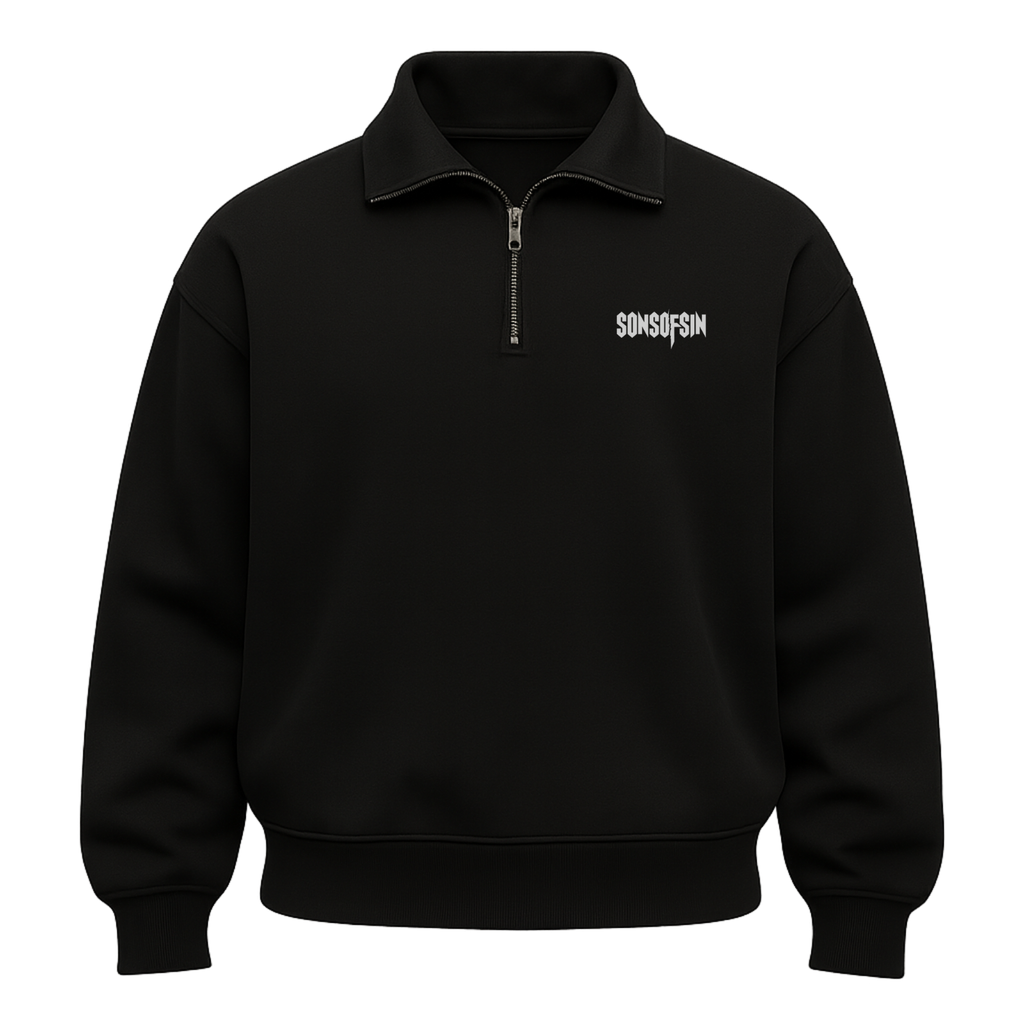 VAMPIRE Half Zipper Sweatshirt
