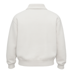 BASIC Half Zipper Sweatshirt White