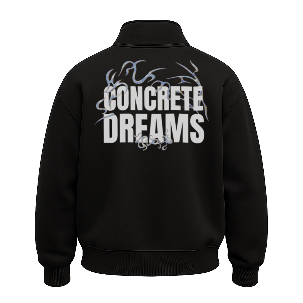 CONCRETE DREAMS Half Zipper Sweatshirt