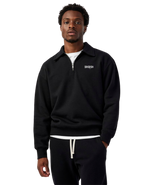 BASIC Half Zipper Sweatshirt Black