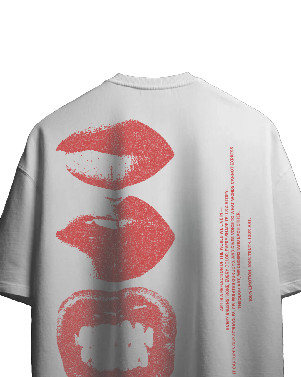 LIP ART oversized t-shirt