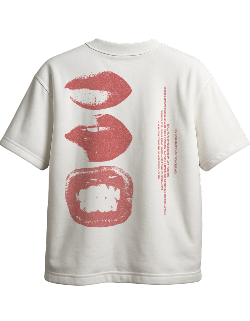 LIP ART oversized t-shirt