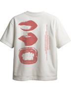 LIP ART oversized t-shirt