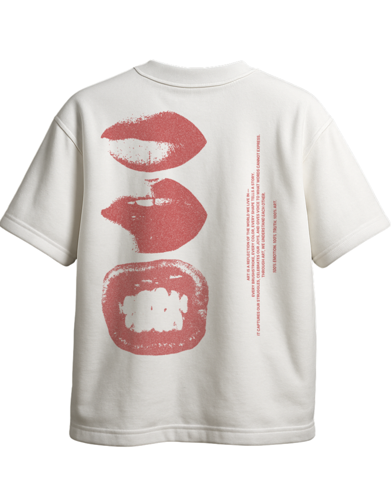 LIP ART oversized t-shirt