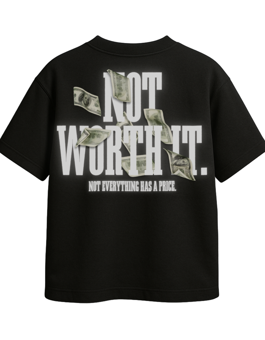 NOT WORTH IT oversized t-shirt