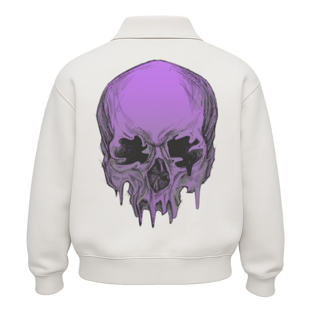 SKULL Half Zipper Sweatshirt