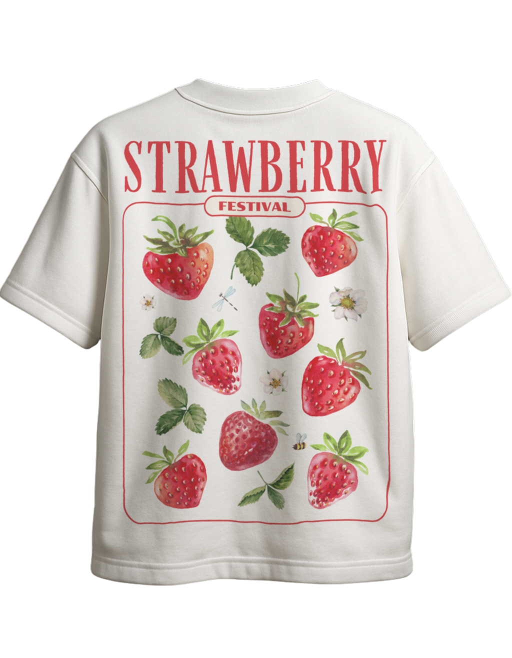 STRAWBERRY FESTIVAL oversized t-shirt