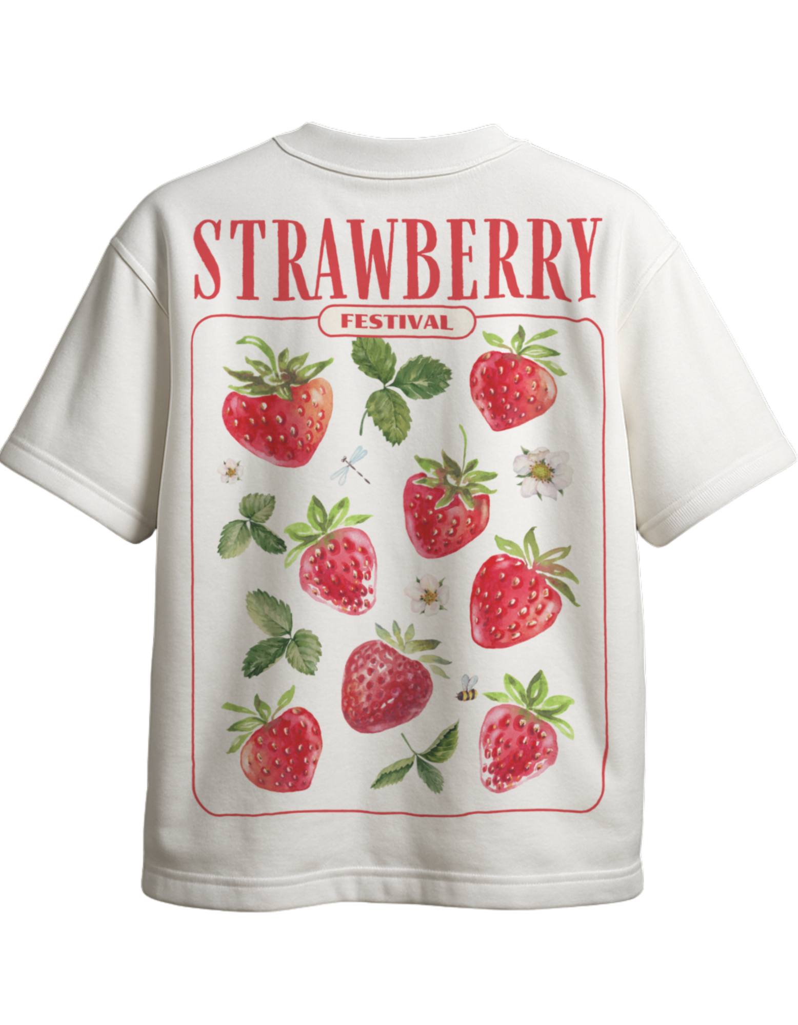 STRAWBERRY FESTIVAL oversized t-shirt