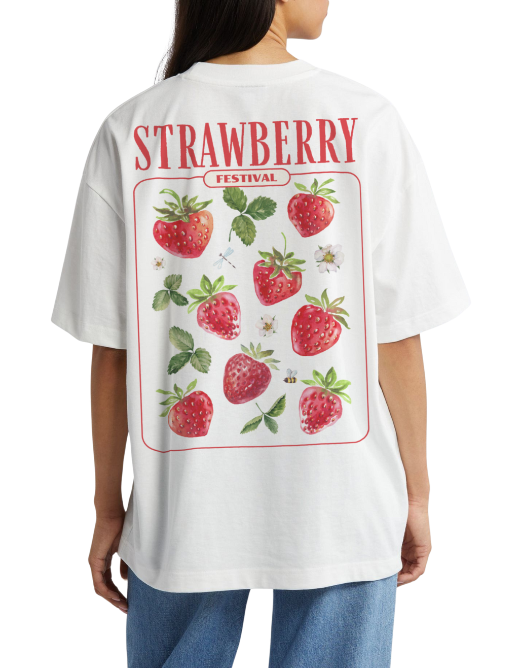 STRAWBERRY FESTIVAL oversized t-shirt