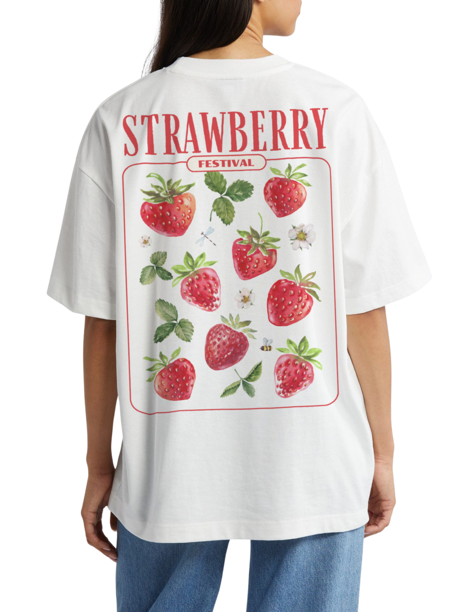 STRAWBERRY FESTIVAL oversized t-shirt