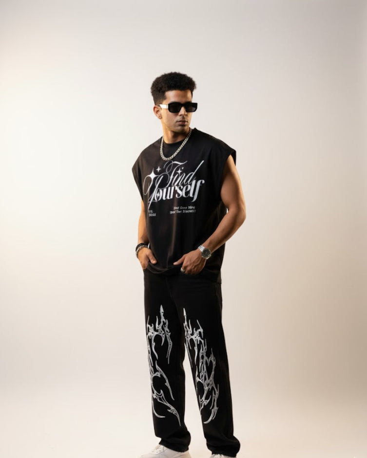 STRAIGHT FIT BAGGY JOGGERS