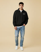 BASIC Half Zipper Sweatshirt Black