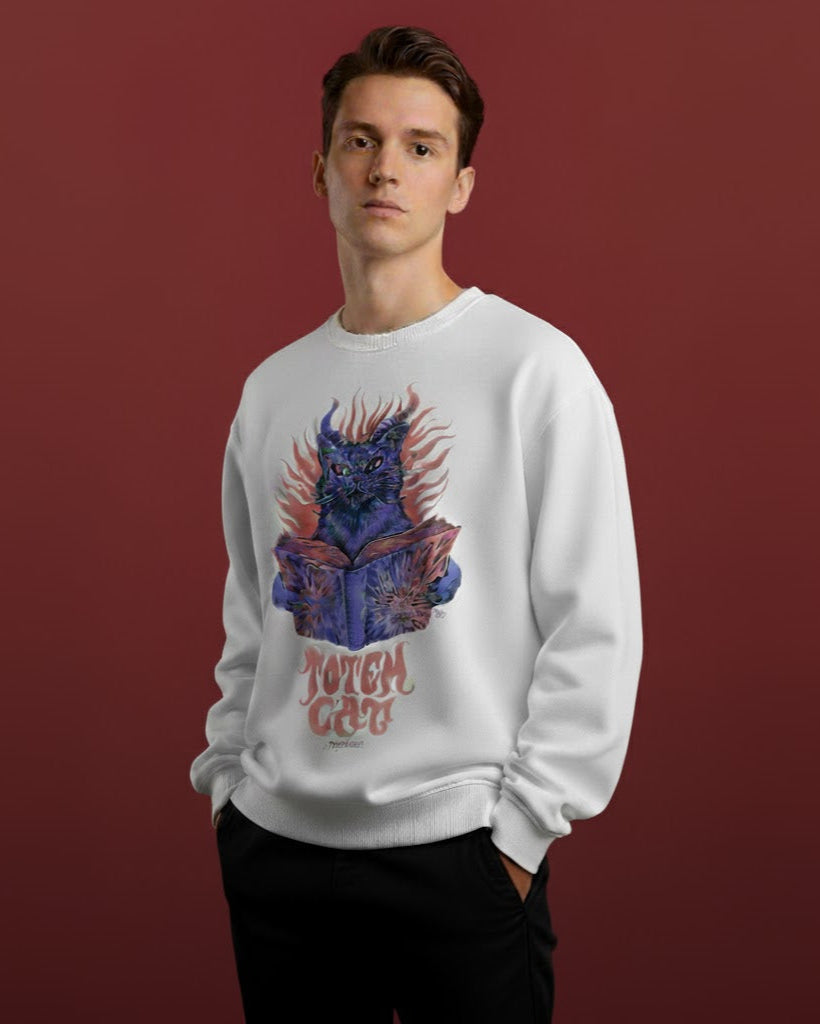 TOTEM CAT Sweatshirt White