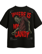 WHERE IS MY CANDY oversized t-shirt