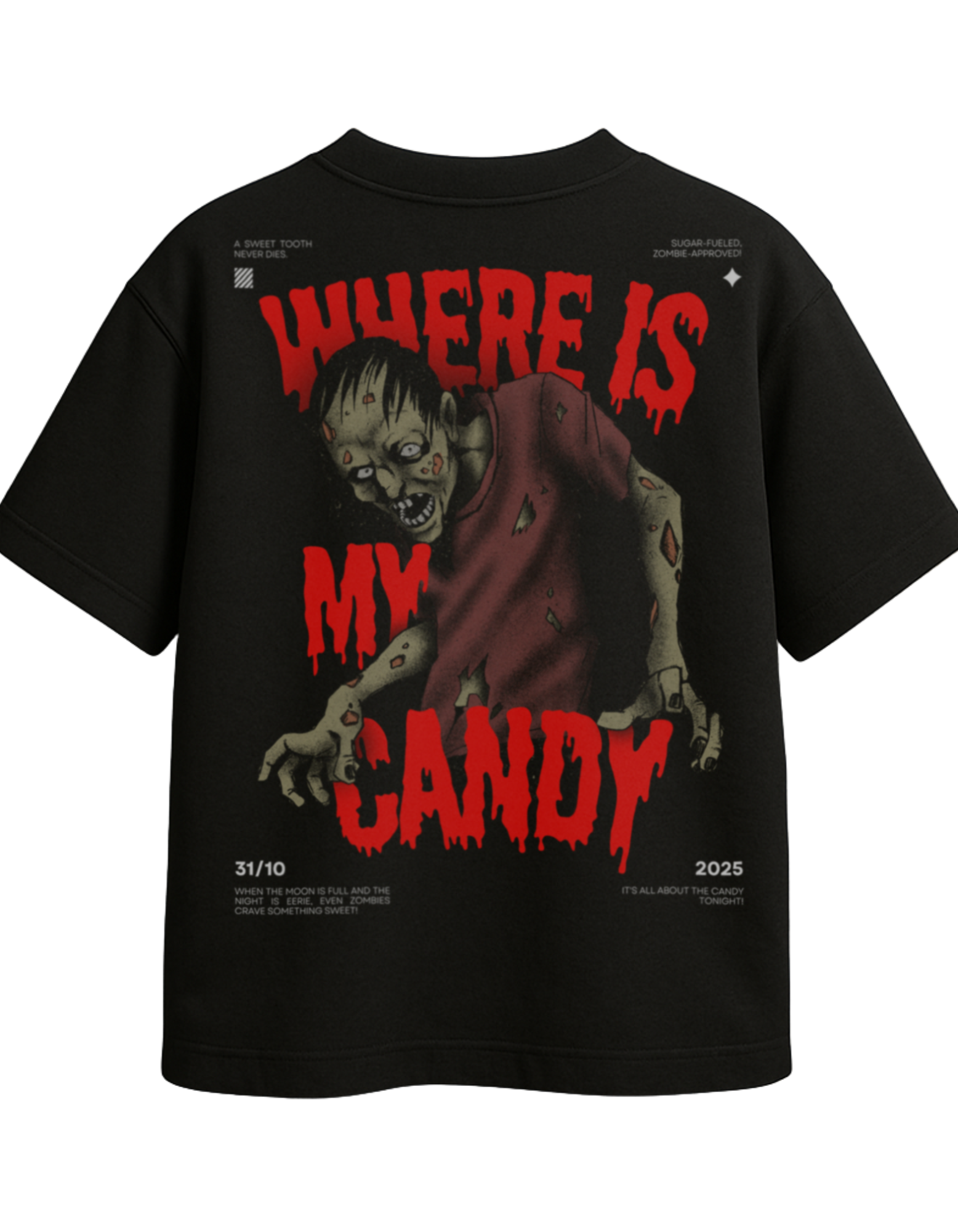 WHERE IS MY CANDY oversized t-shirt