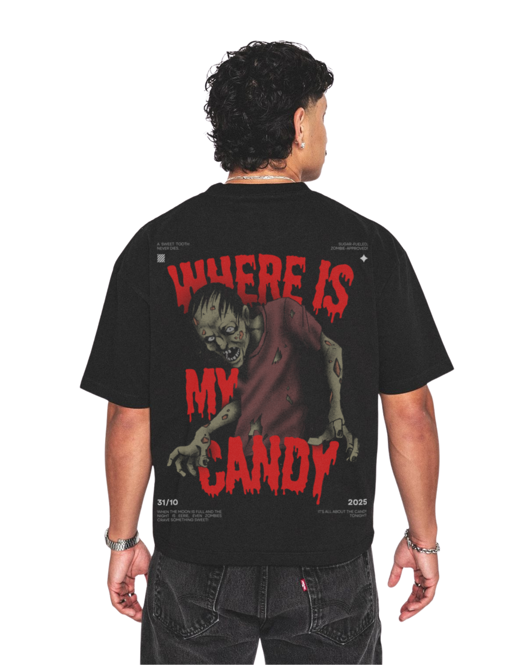 WHERE IS MY CANDY oversized t-shirt