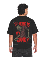 WHERE IS MY CANDY oversized t-shirt