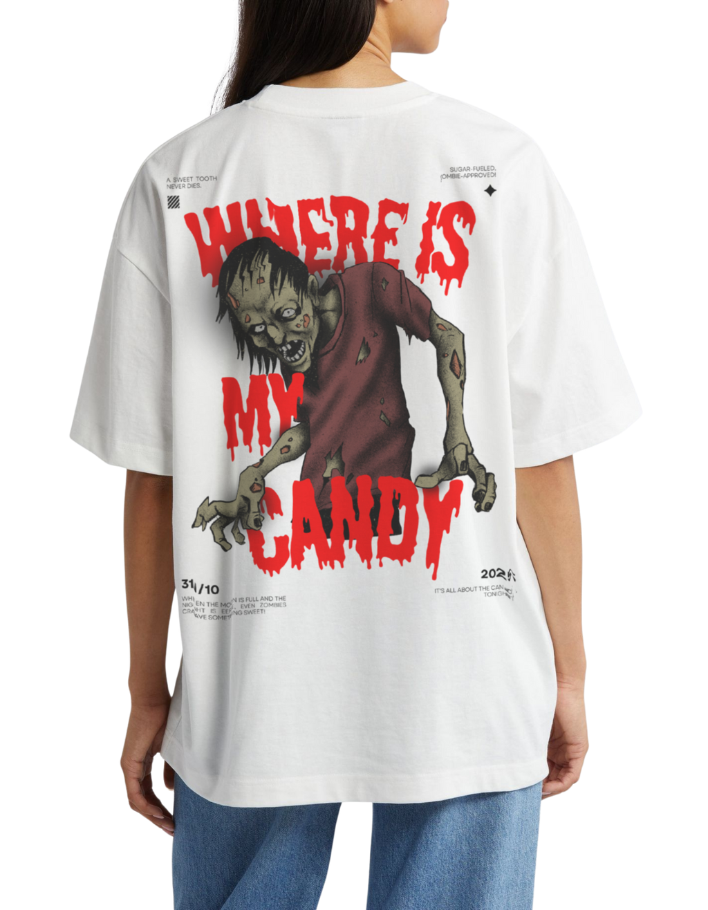 WHERE IS MY CANDY oversized t-shirt