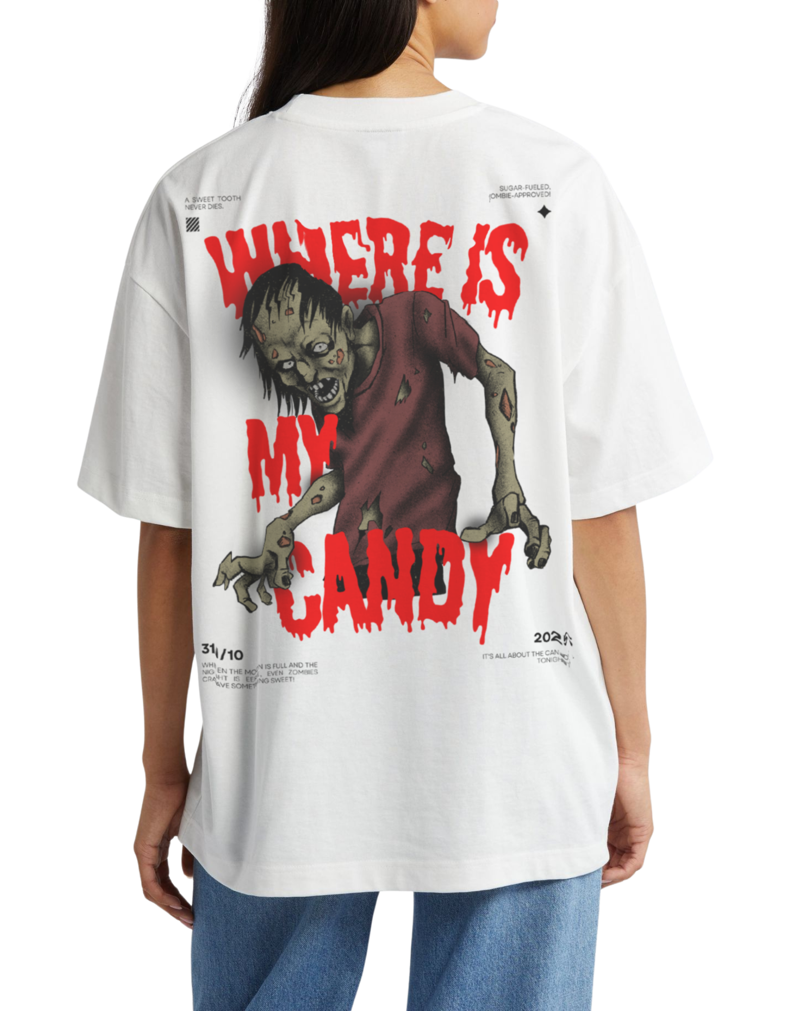 WHERE IS MY CANDY oversized t-shirt